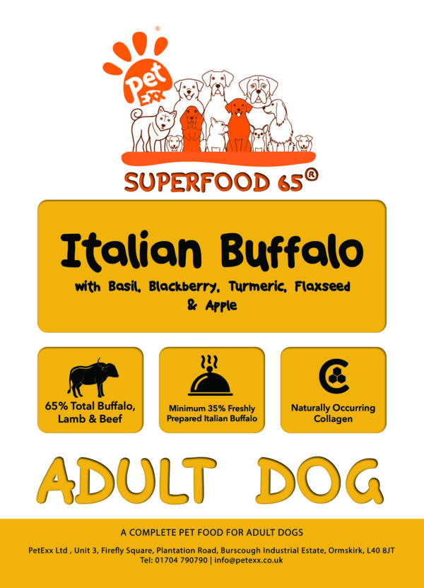 SFJ Superfood British Grass Fed Lamb with mint, pomegranate, mulberry, broccoli and fennel (Adult Dog)