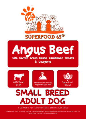 SFA Superfood Angus Beef With Carrot, Green Beans, Cauliflower, Tomato & Courgette - Adult Dog - Small Breed